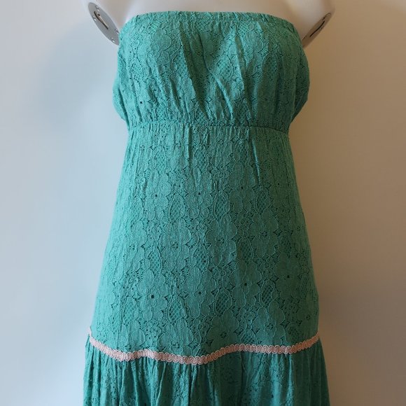 NWT PHO FIRENZE LACE SLEEVELESS MAXI DRESS M  * - Picture 6 of 12